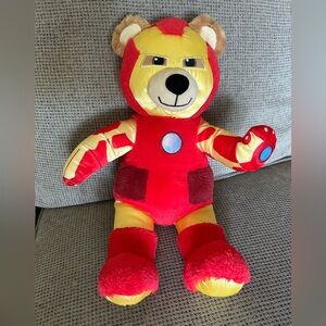 Build a Bear Iron Man Marvel plush w light up paw